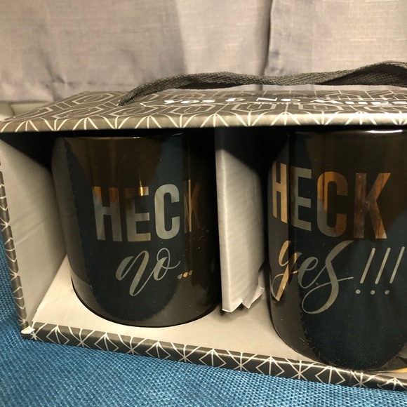 Matching Heck No Heck Yes Mug set - Picture 3 of 4